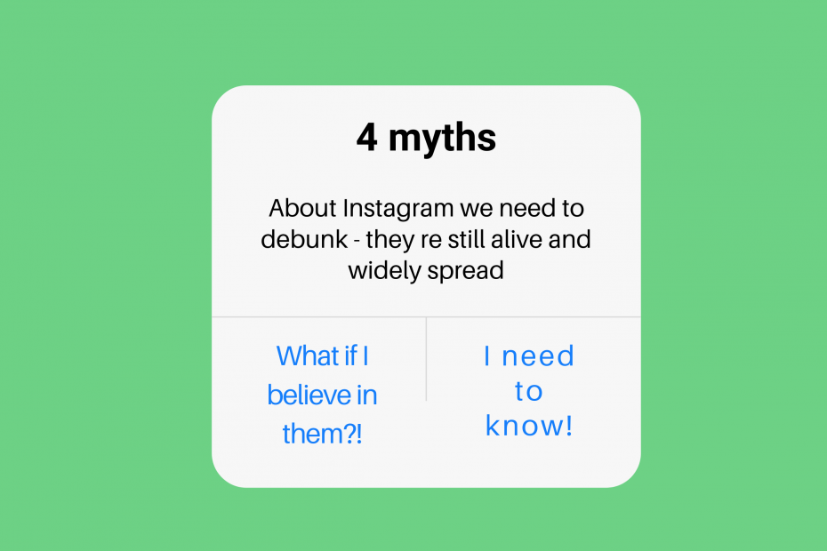 myths about instagram debunked