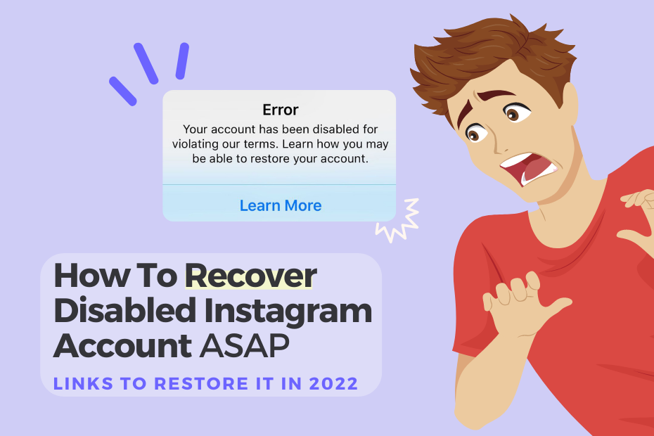 how to recover disabled instagram account
