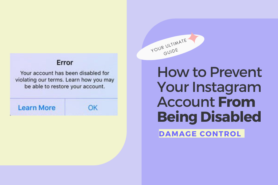 How to Prevent Your Instagram Account From Being Disabled