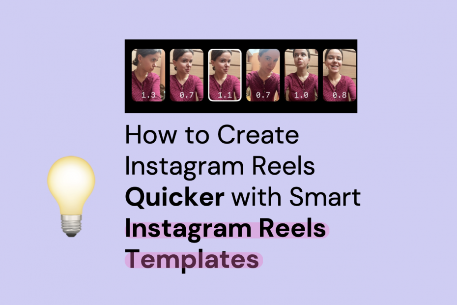Graphic with text: instagram reels templates