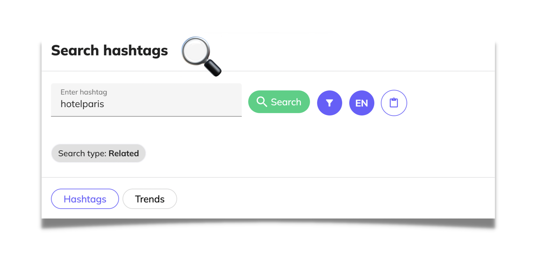 examples on how to find hashtags for hotel marketing