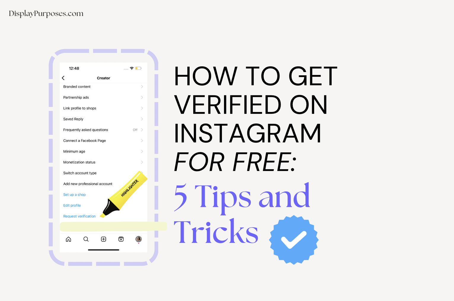 How To Get Verified With No Followers On Instagram For Free (Tutorial) 